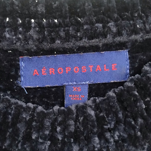 SOFT Navy Chenille Sweater - Picture 3 of 4